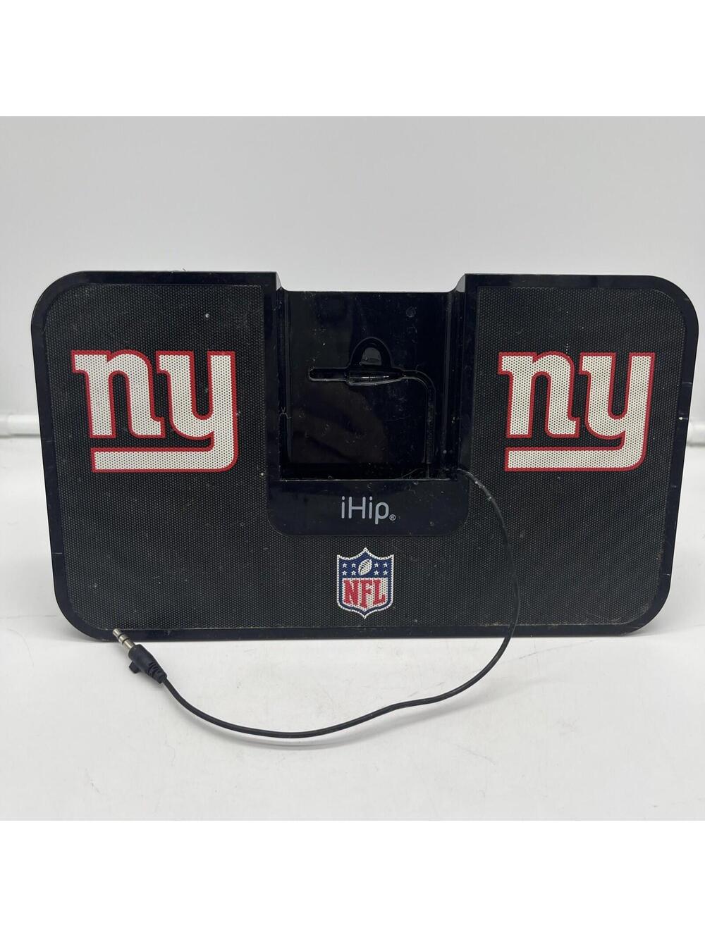 Portable iHip Stereo Speakers Phone PC Battery AC NFL New York Giants Football